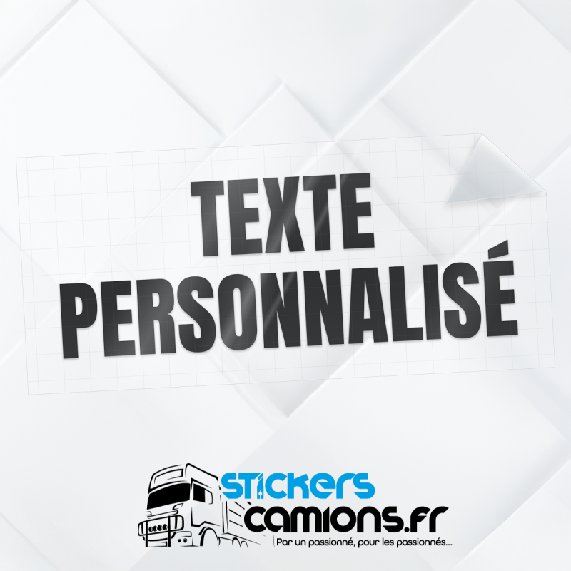 Stickers Lettrage Personnalisé