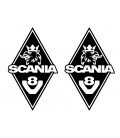 Stickers Losanges Scania griffon V8