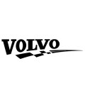 Stickers Volvo damier droit