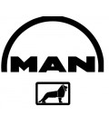 Stickers logo Man + lion