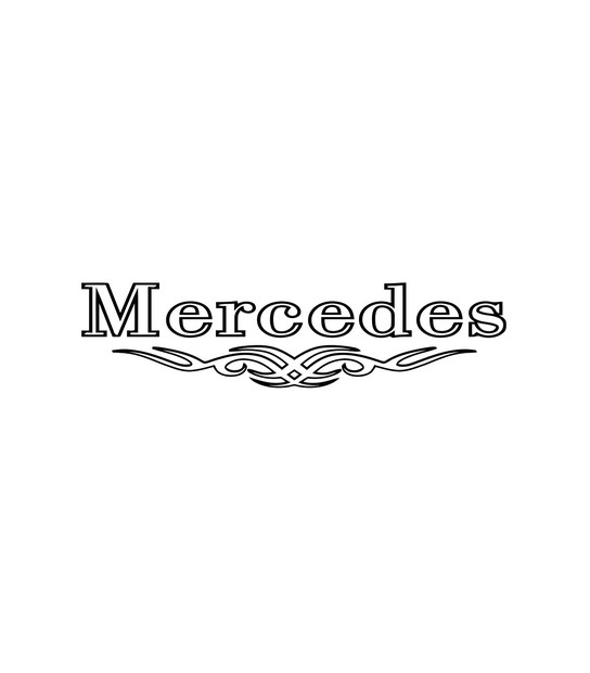 Stickers MERCEDES logo demi
