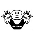 Stickers Scania v8 + 2 griffon