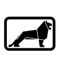 Stickers Man Logo lion 