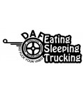 Stickers Daf eating sleeping trucking