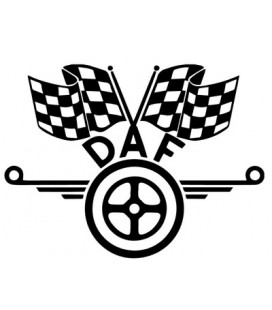 Stickers Logo DAF Damiers
