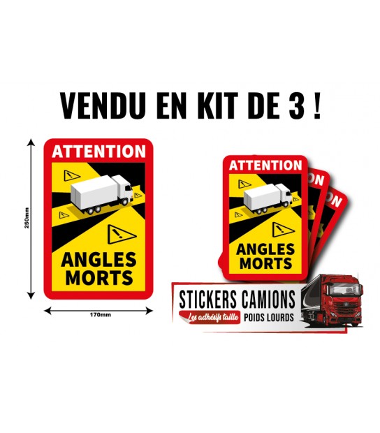 Stickers pictogramme  Roule Bas ! Volvo FH4  pour camions